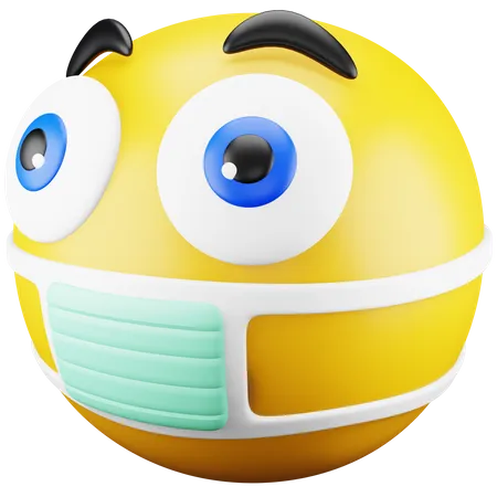 Emoji de máscara facial  3D Icon