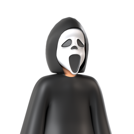 Máscara de fantasma  3D Icon