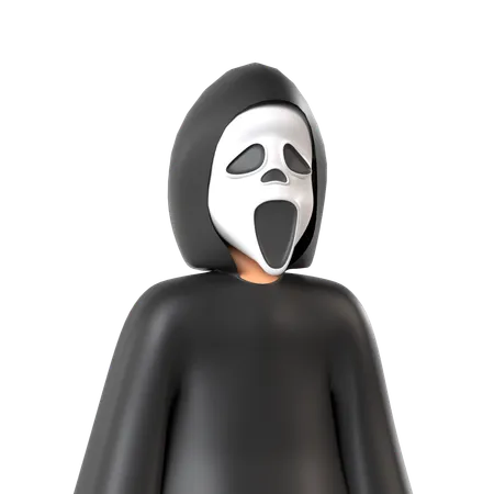 Máscara de fantasma  3D Icon