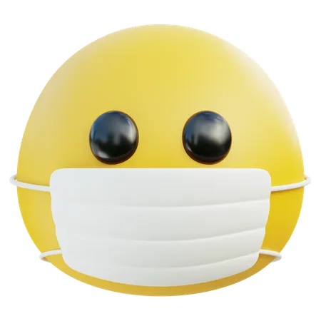 Emoji de máscara médica  3D Icon