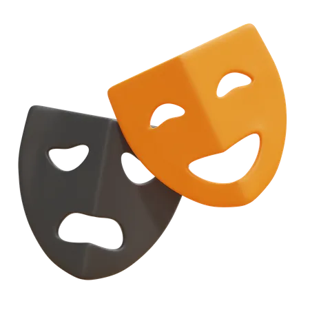 Máscaras de teatro  3D Icon