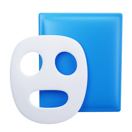 Máscara facial  3D Icon