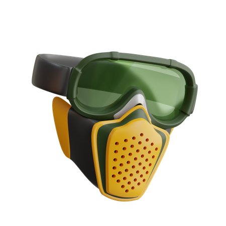 Mascarilla respiratoria  3D Icon