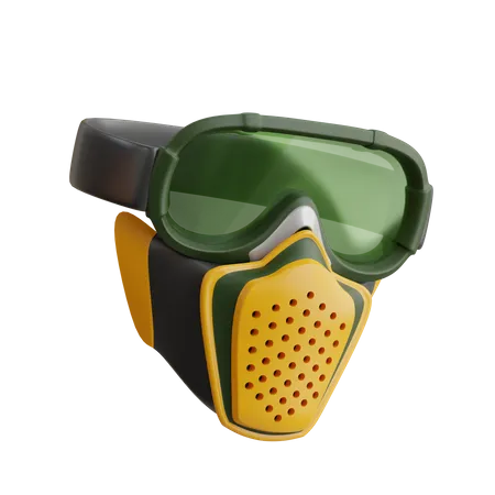 Mascarilla respiratoria  3D Icon