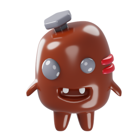 Maschinengekritzel  3D Icon