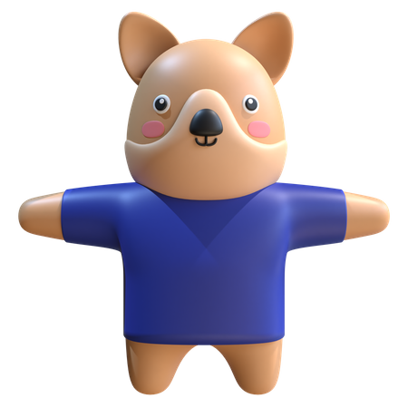 Mascota perro  3D Illustration