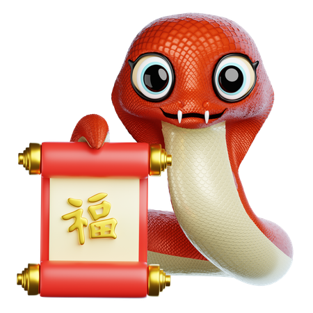 Mascota serpiente  3D Icon