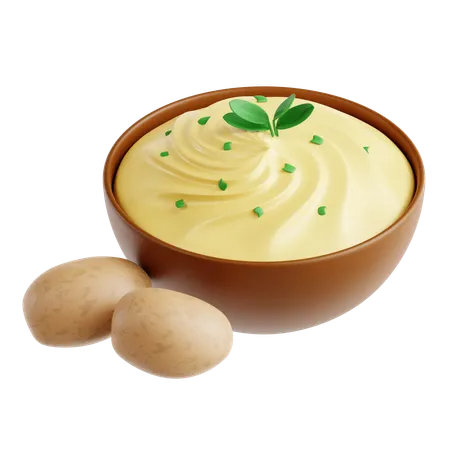 Mashed Potato  3D Icon