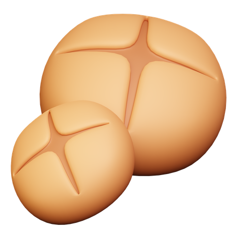 Mashroom Bread 3D Icon