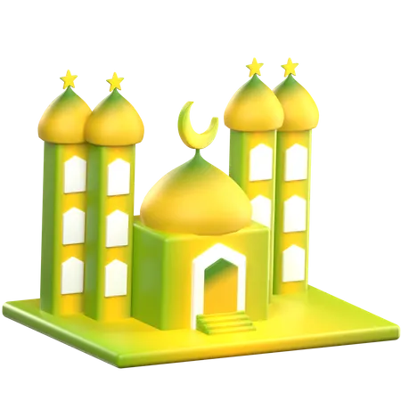 Masjid  3D Icon