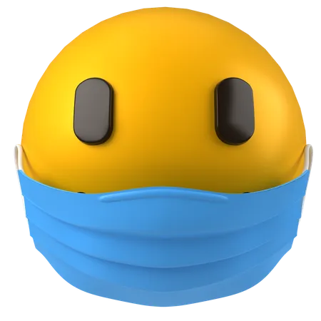 Mask Face  3D Icon