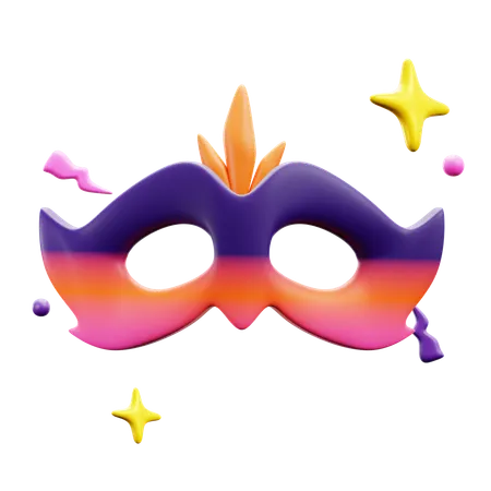 Festival Masquerade Carnival Party Invitation Mask 3 D Icon Illustration Design 3D Icon