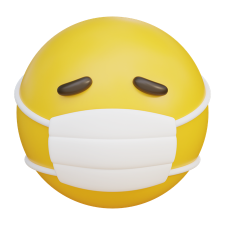 Masked Face Emoji  3D Icon