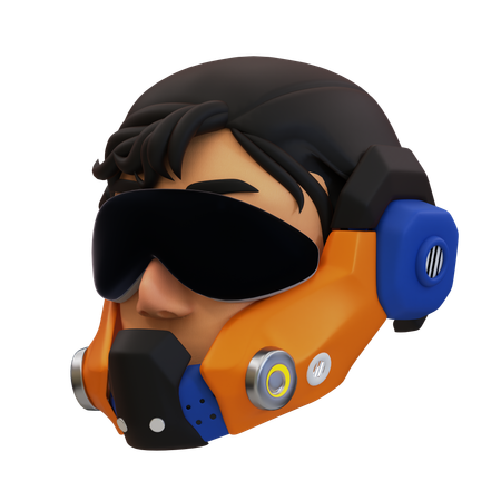 Masker Cyberpunk  3D Icon