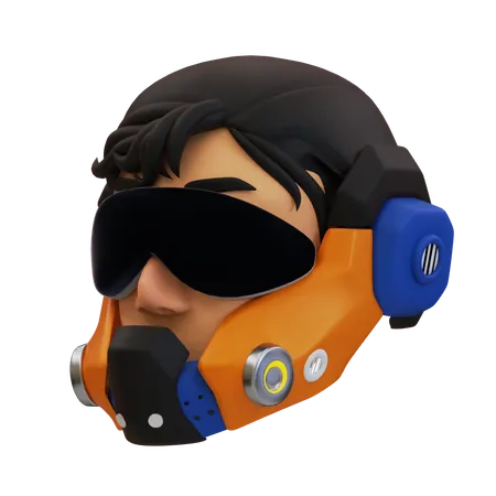 Masker Cyberpunk  3D Icon
