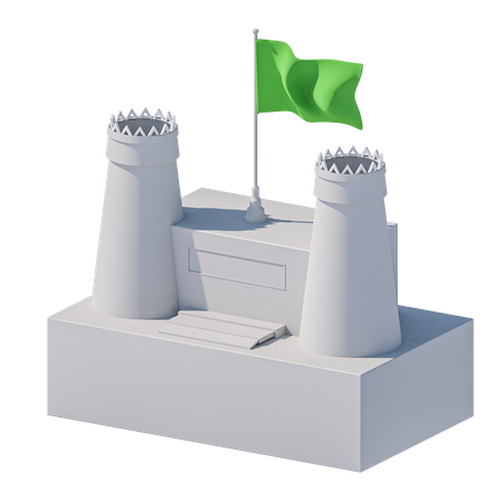 Masmak-Festung, Riad  3D Icon