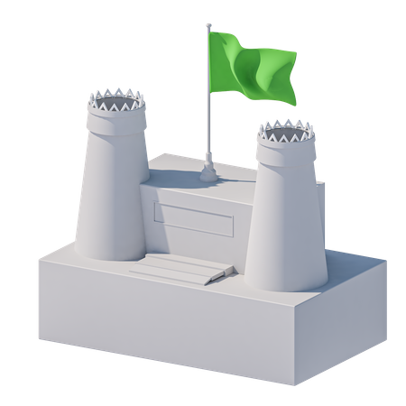 Masmak Fortress Riyadh  3D Icon