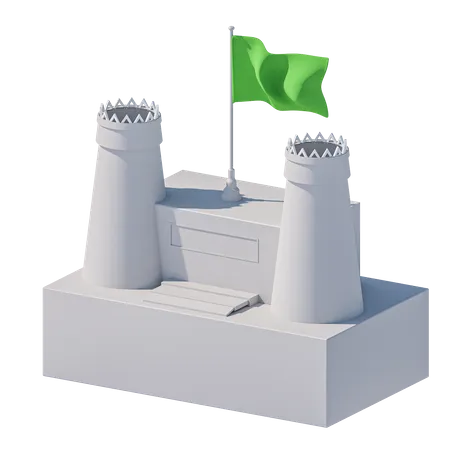 Masmak Fortress Riyadh  3D Icon