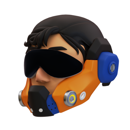 Masque cyberpunk  3D Icon