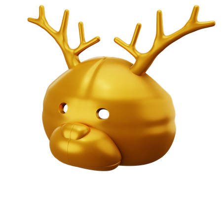 Masque de cerf vip  3D Illustration