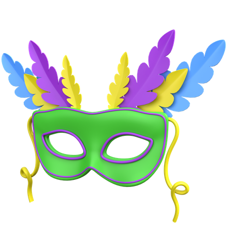 Masque de plumes  3D Icon