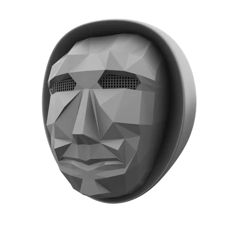 Masque de jeu de calmar  3D Illustration