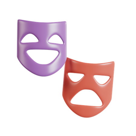 Masque de théâtre  3D Icon