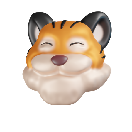 Masque de visage de tigre  3D Illustration