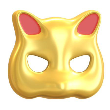 Masque de tigre  3D Illustration