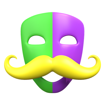 Masque de moustache  3D Icon