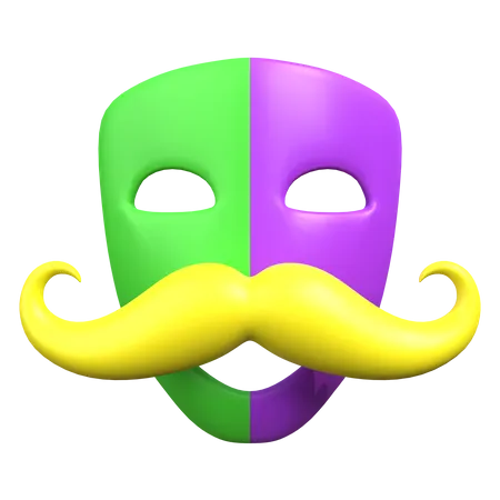 Masque de moustache  3D Icon