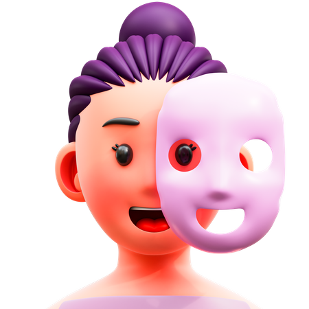 Masque facial  3D Illustration