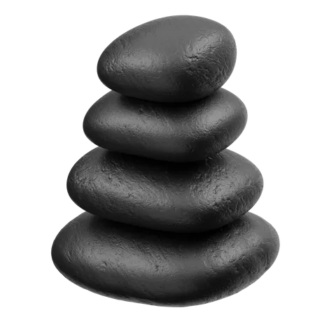 Massage aux pierres chaudes  3D Icon