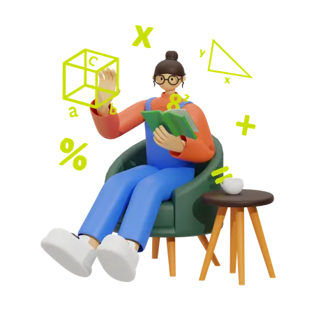 Mastering Math  3D Illustration