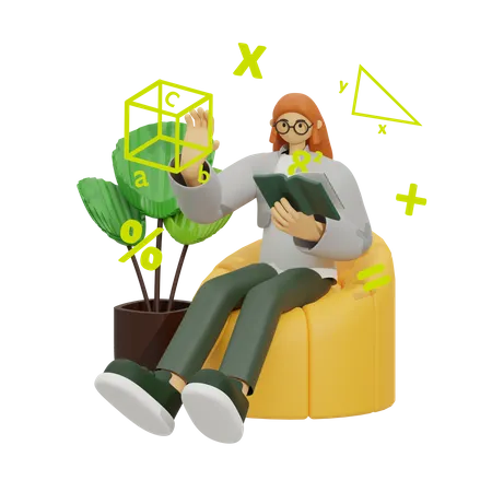 Mastering Math  3D Illustration