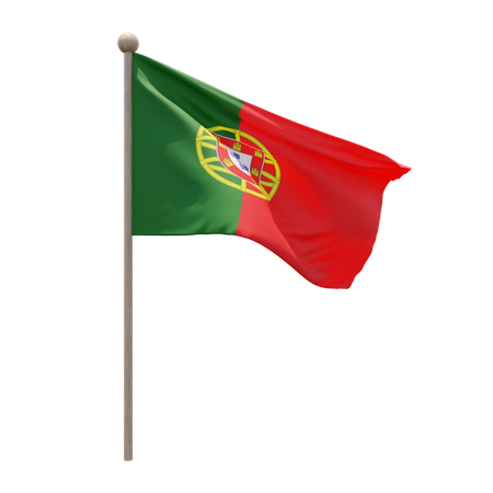 Mastro de bandeira de portugal  3D Flag