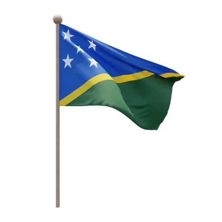 Mastro de bandeira das Ilhas Salomão  3D Icon