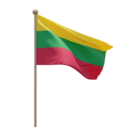 Mât de drapeau d'Ærø  3D Flag