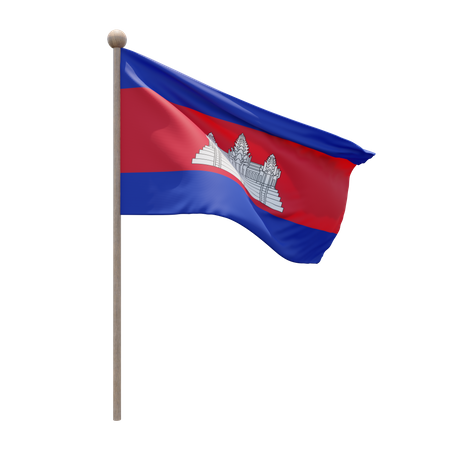 Mât de drapeau de la Colombie  3D Flag