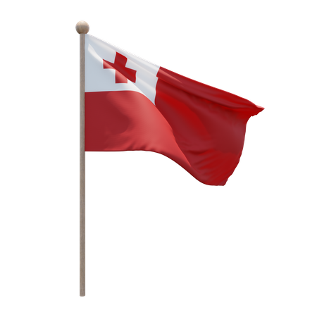 Mât de drapeau des Tonga  3D Flag