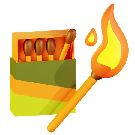 Match Box  3D Icon