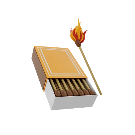 Match Box  3D Icon