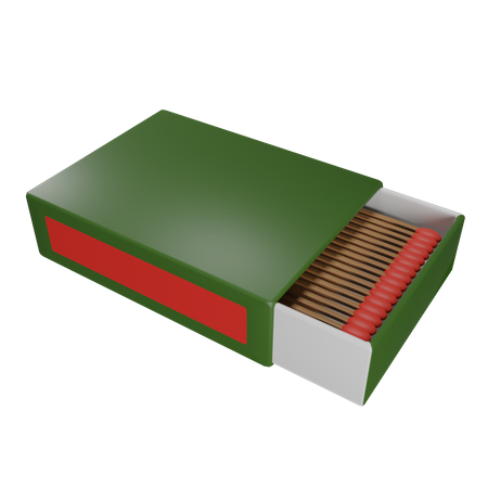 Match Box  3D Illustration