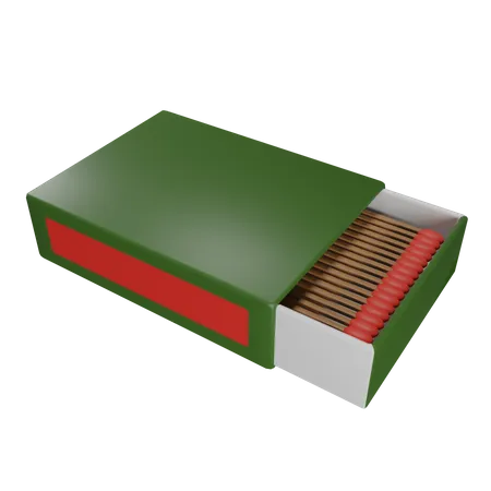 Match Box  3D Illustration