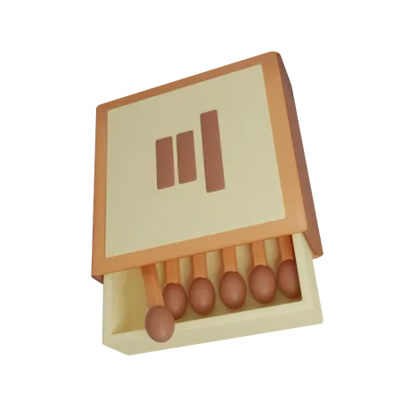 Match Box  3D Illustration