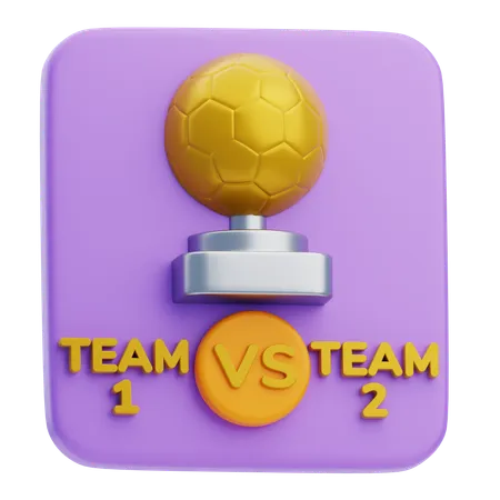 Match de football  3D Icon