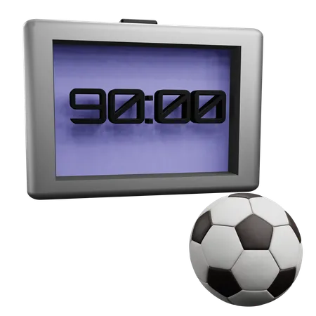 Match de football à temps plein  3D Icon