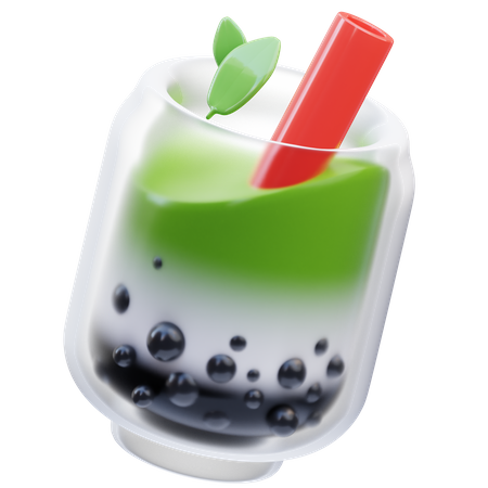 Matcha Boba  3D Icon