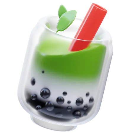 Matcha Boba  3D Icon