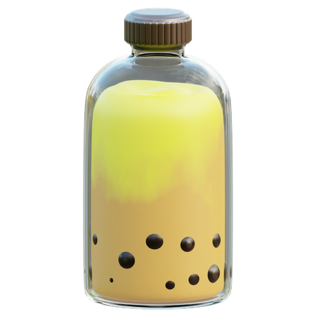 Matcha Botol  3D Icon